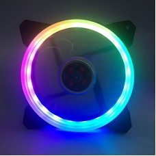 200x200x25mm Multi-color LED Light Fan (Case)