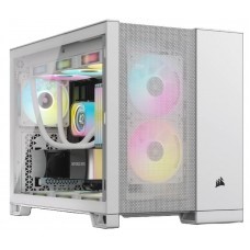 Corsair 2500D Airflow M-ATX Mid-Tower Dual Chamber PC Case – White