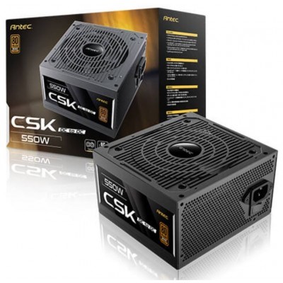 Antec 550W 80+ Bronze Non-Modular ATX Power Supply – Black